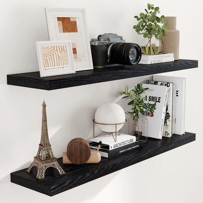 ShelfLoft 9.3 Inch Deep Floating Wall Shelves