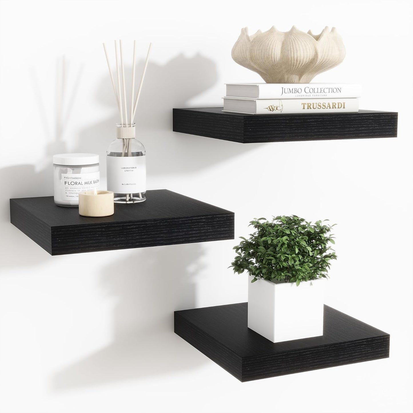 ShelfLoft 9 Inch Deep Floating Shelves for Wall Storage