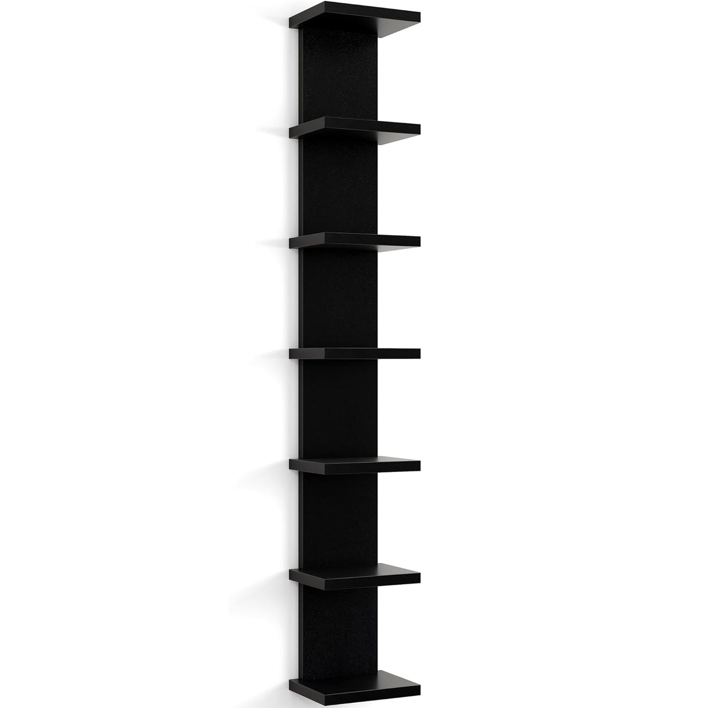 ShelfLoft 5 Tier 5.5" Deep Floating Storage Wall Shelf Unit