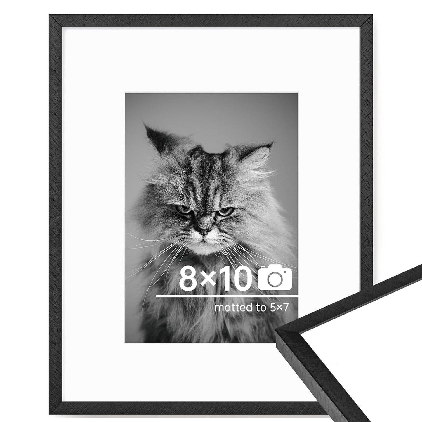 c 9 Sizes Thin Aluminum Metal Picture Frame with High Definition Plexiglass