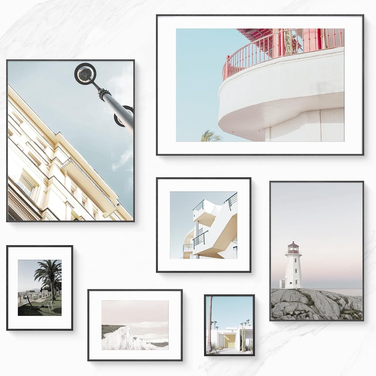 c 9 Sizes Thin Aluminum Metal Picture Frame with High Definition Plexiglass