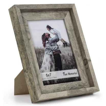 ShelfLoft Rustic Picture Frame Wood Poster Frame with HD Plexiglass Set