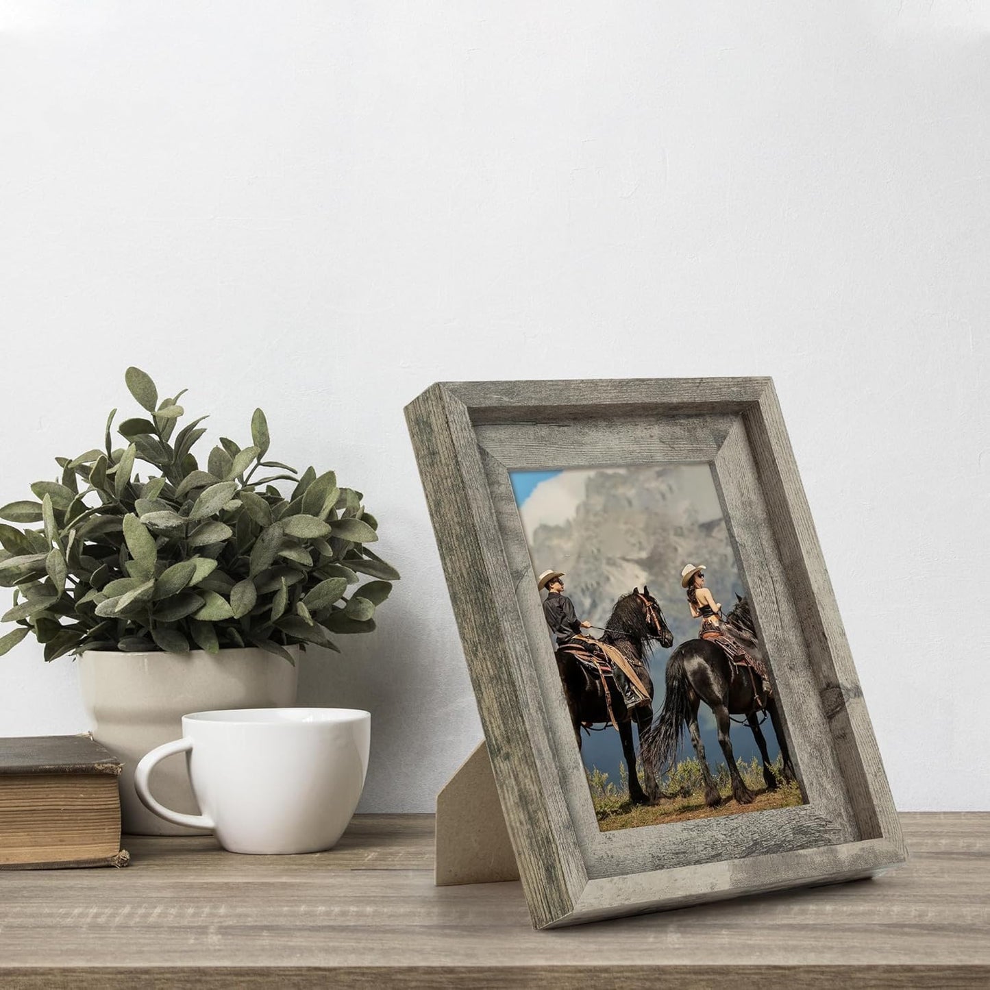 ShelfLoft Rustic Picture Frame Wood Poster Frame with HD Plexiglass Set