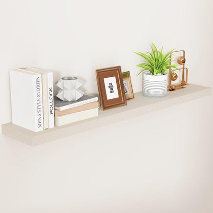 ShelfLoft 9.3"D x 1.5"H Birch Floating Shelves for Wall Storage