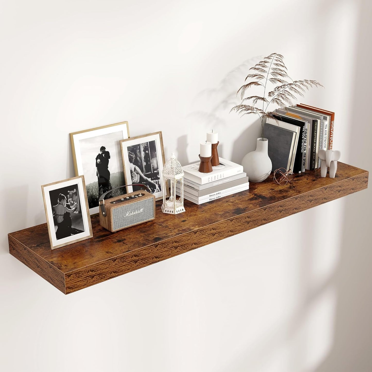 Shelfloft 12 Inch Deep Long Wood Floating Wall Shelves