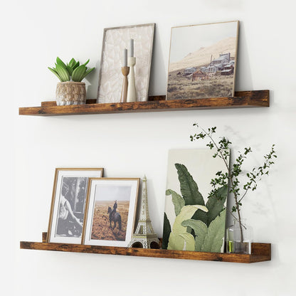 ShelfLoft 4.7 Inch Deep Picture Ledge Shelf Wall Mounted Floating Shelves