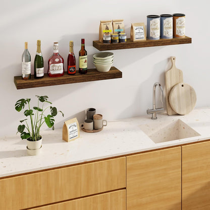 ShelfLoft 7 Inch Deep Fireplace Mantel Wall Mounted Farmhouse Floating Display Shelf