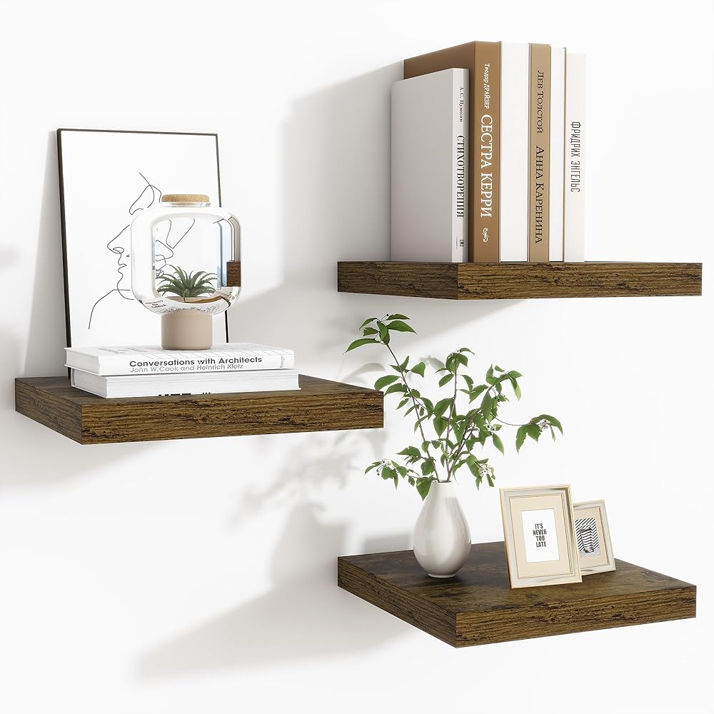 ShelfLoft 9 Inch Deep Floating Shelves for Wall Storage