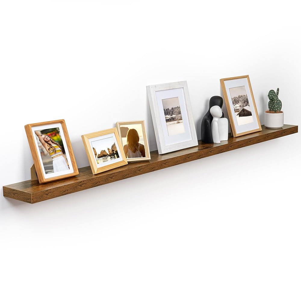 ShelfLoft 7 Inch Deep Fireplace Mantel Wall Mounted Farmhouse Floating Display Shelf