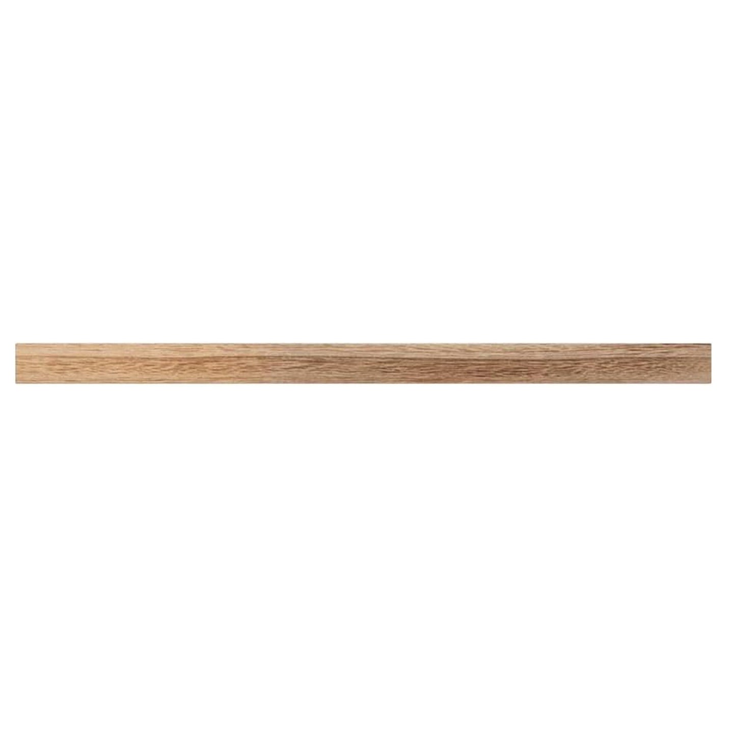 ShelfLoft 17" Wide x 6.7" Deep Natural Paulownia Wood Floating Shelves, 3 Pack