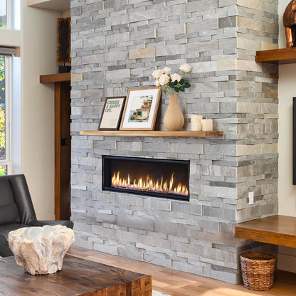 ShelfLoft 8 Inch Deep Solid Pine Wood Floating Shelves