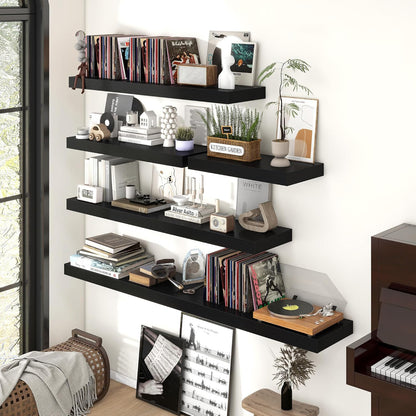 Shelfloft 9.3 Inch Deep Floating Shelves Large Wall Mounted Shelves with Invisible Brackets