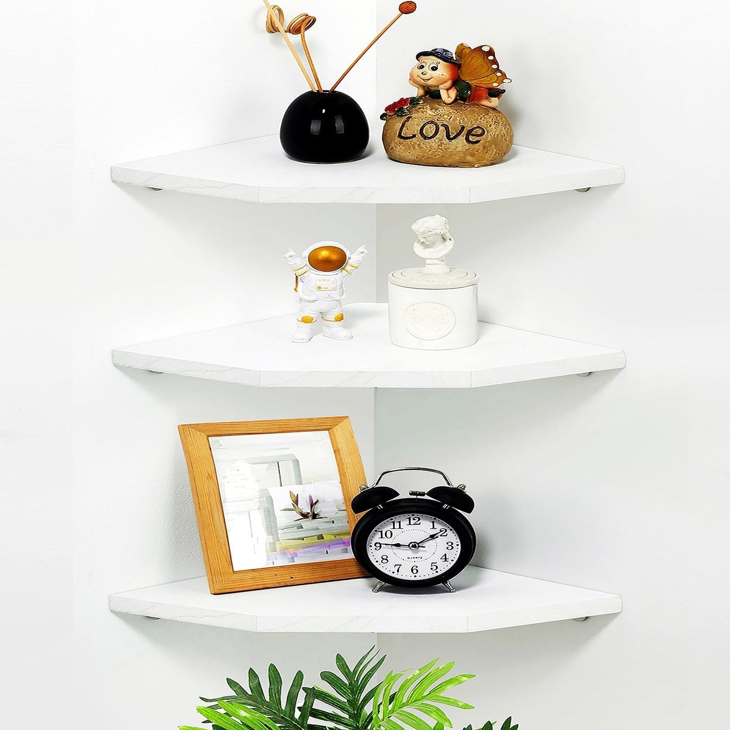 ShelfLoft Wall Mount Floating Corner Shelves
