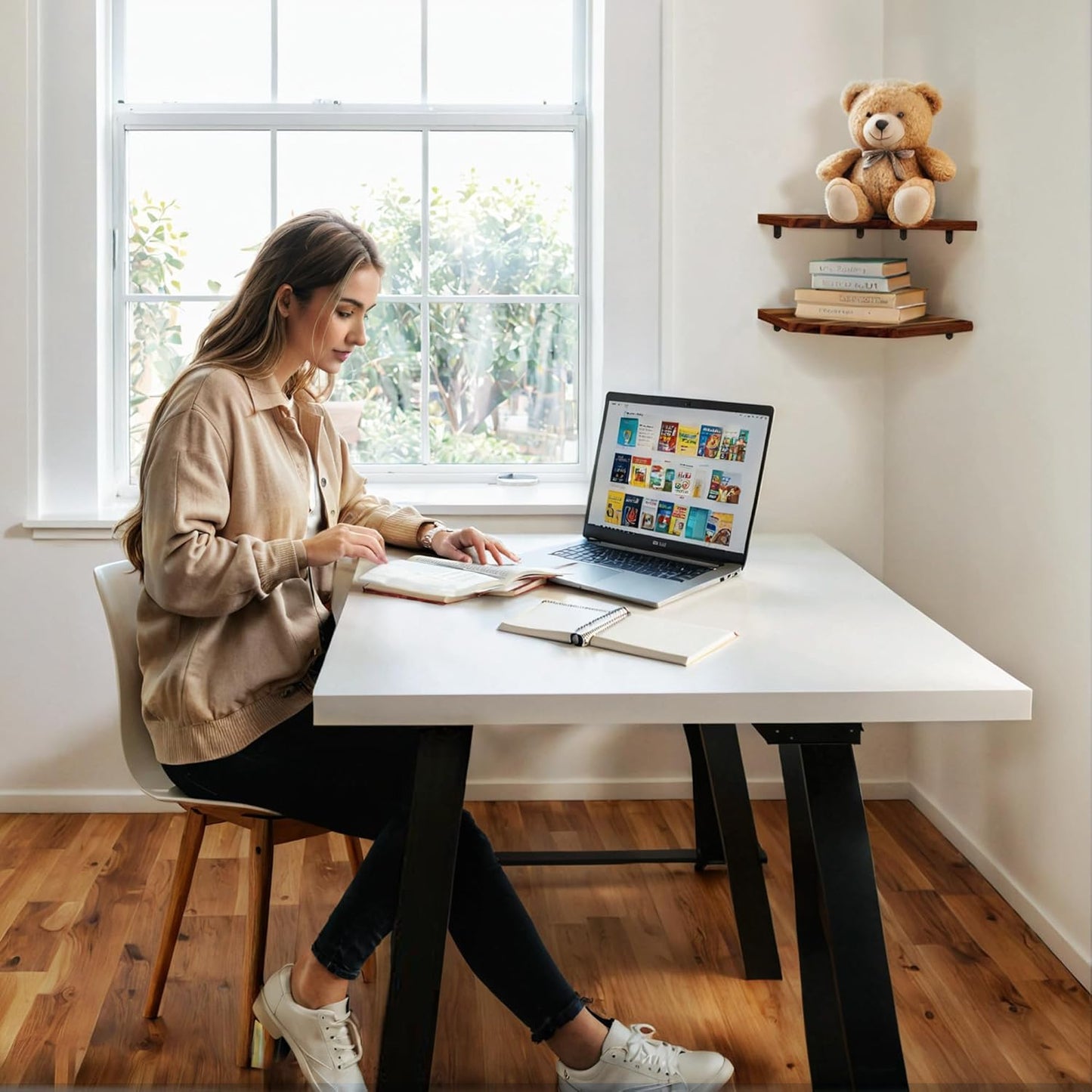 ShelfLoft Wall Mount Floating Corner Shelves
