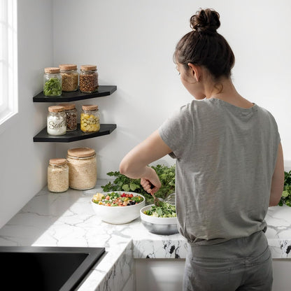 ShelfLoft Wall Mount Floating Corner Shelves