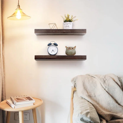 Shelfloft Zahriah 2 Piece Pine Floating Shelf