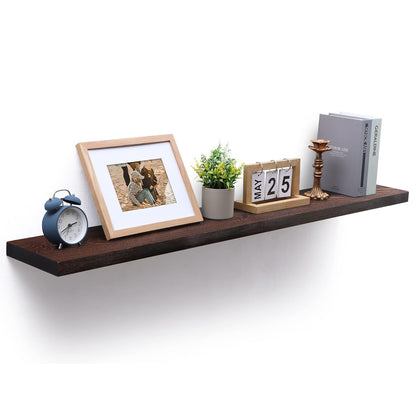 ShelfLoft 8 Inch Deep Solid Pine Wood Floating Shelves
