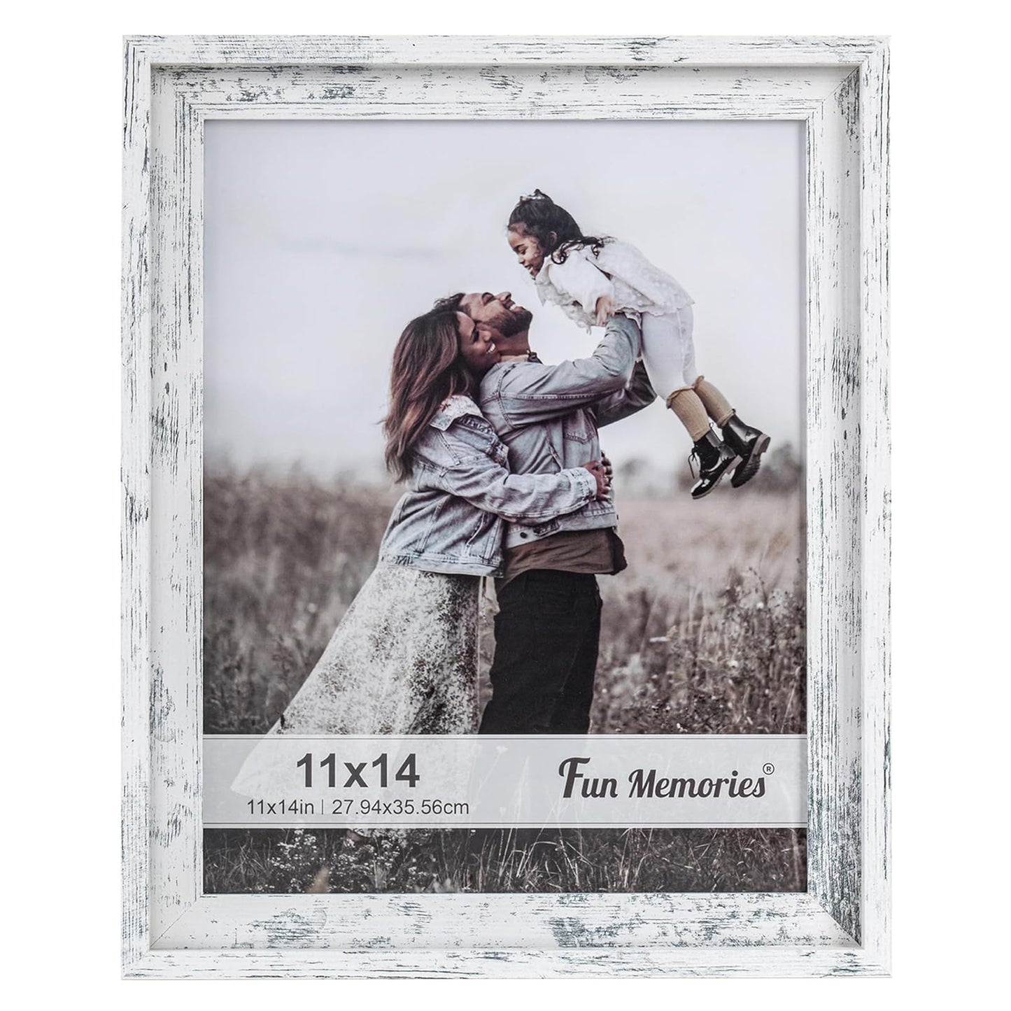 ShelfLoft Rustic Picture Frame Wood Poster Frame with HD Plexiglass Set