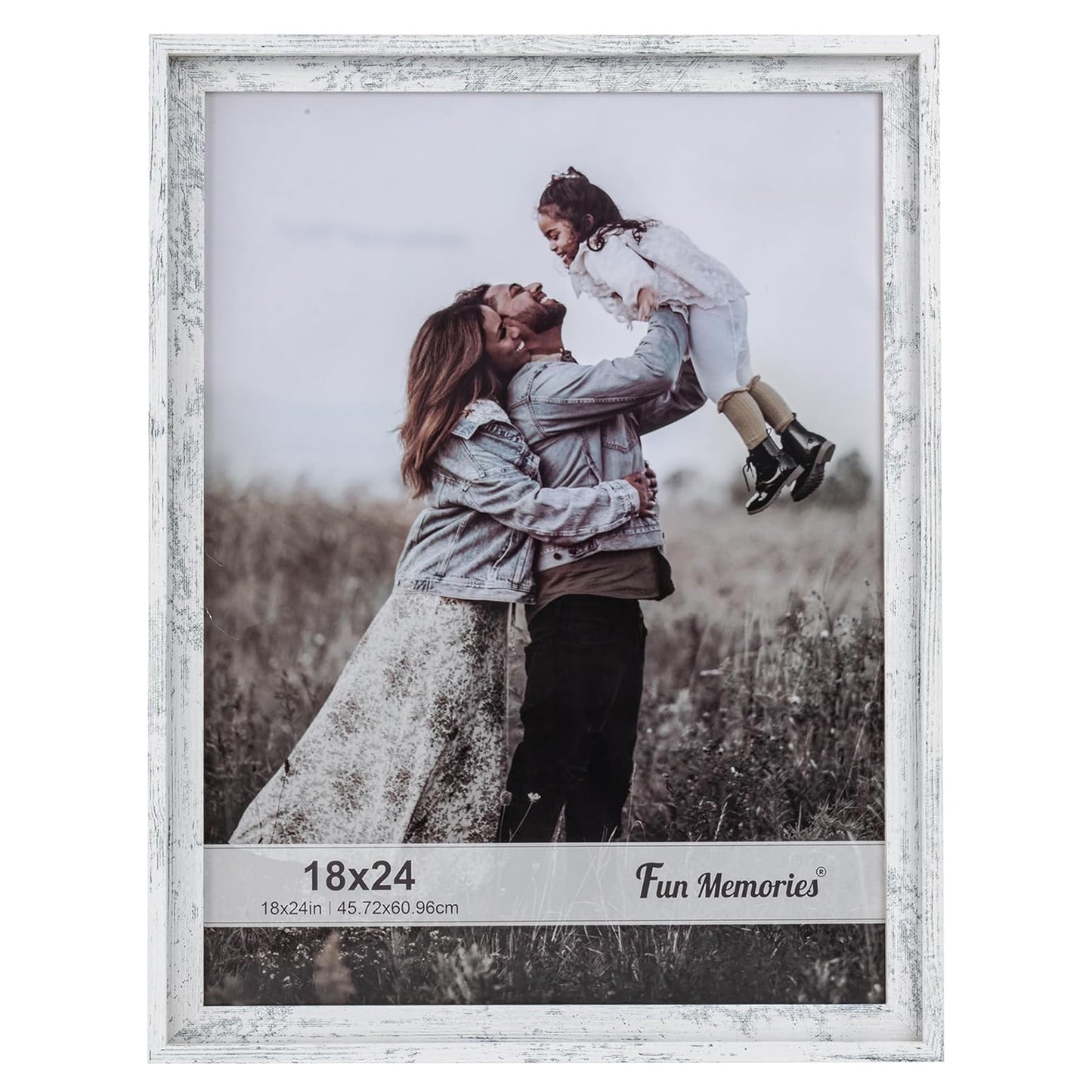 ShelfLoft Rustic Picture Frame Wood Poster Frame with HD Plexiglass Set