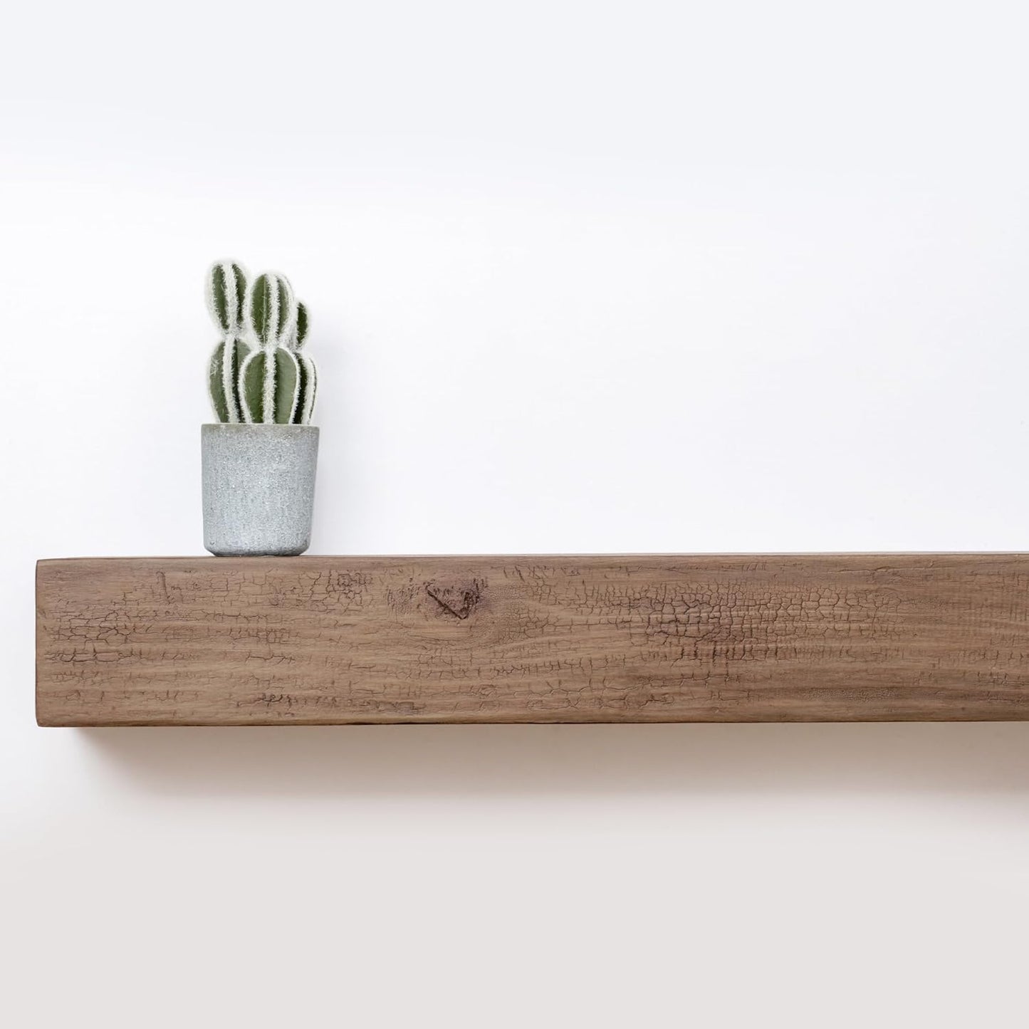 Shelfloft 60 Inch Long Faux Wood Fireplace Mantel Floating Shelf