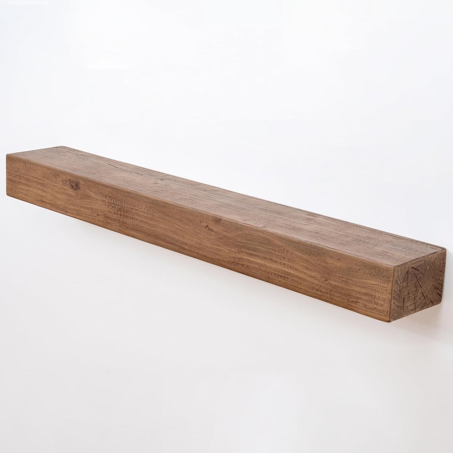 Shelfloft 60 Inch Long Faux Wood Fireplace Mantel Floating Shelf