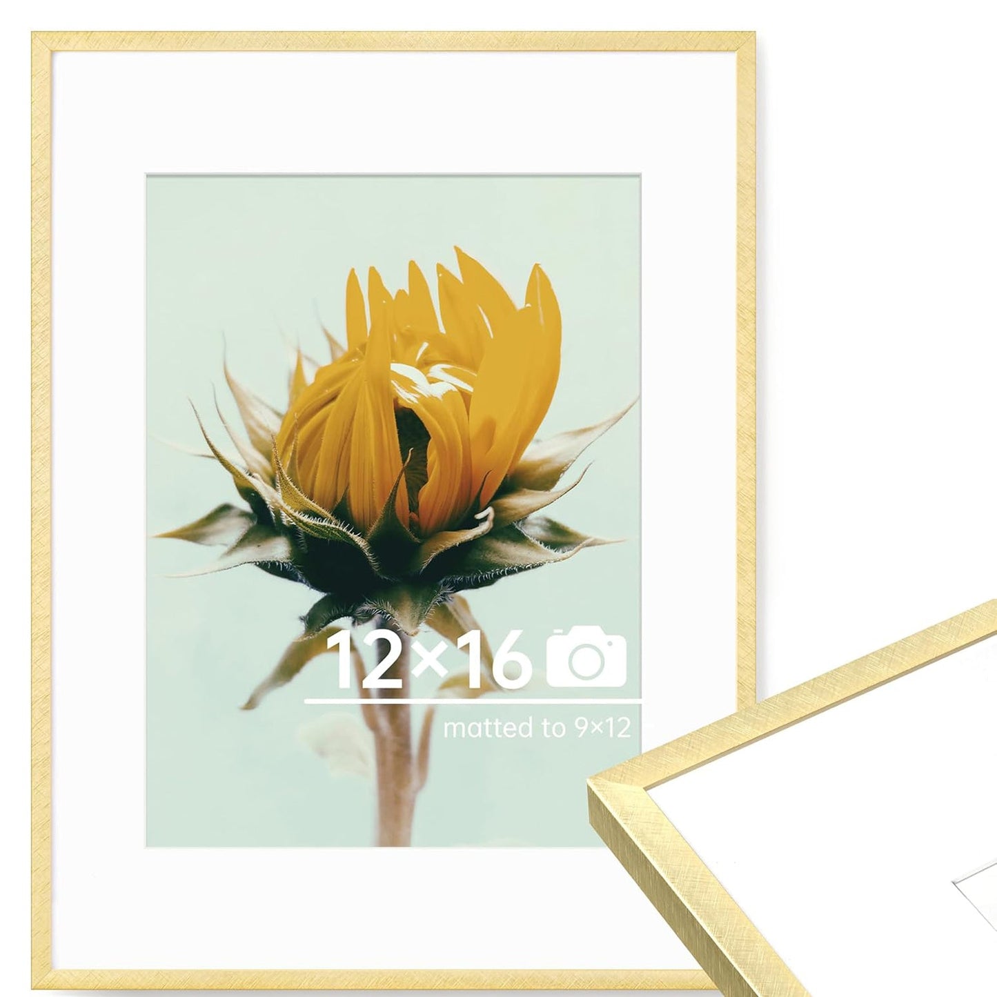 c 9 Sizes Thin Aluminum Metal Picture Frame with High Definition Plexiglass