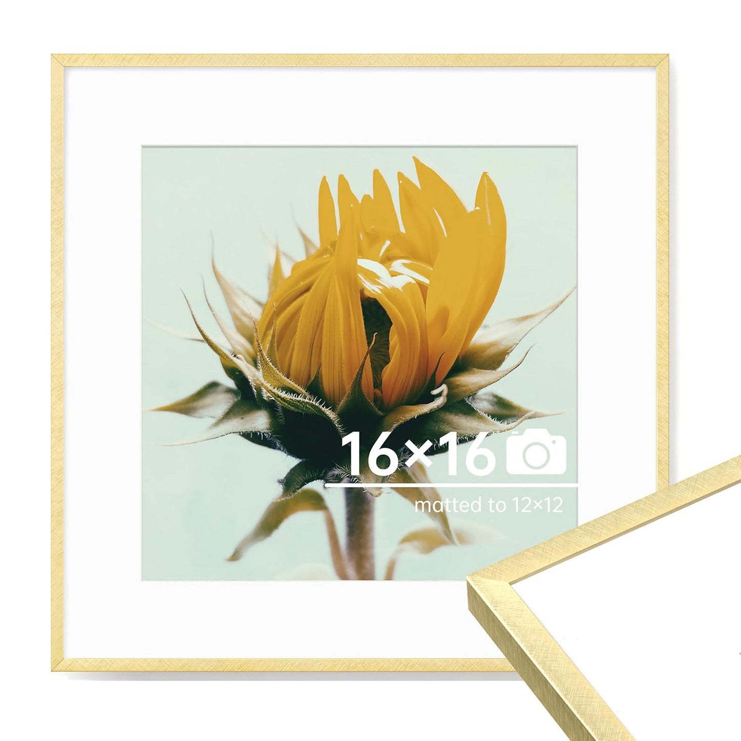 c 9 Sizes Thin Aluminum Metal Picture Frame with High Definition Plexiglass