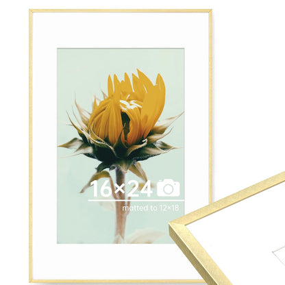 c 9 Sizes Thin Aluminum Metal Picture Frame with High Definition Plexiglass