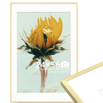 c 9 Sizes Thin Aluminum Metal Picture Frame with High Definition Plexiglass