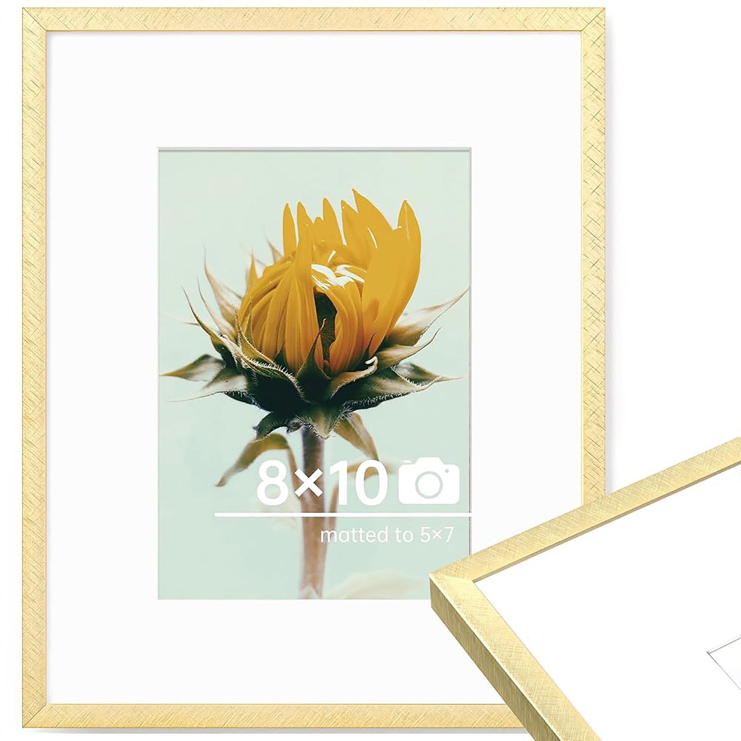 c 9 Sizes Thin Aluminum Metal Picture Frame with High Definition Plexiglass