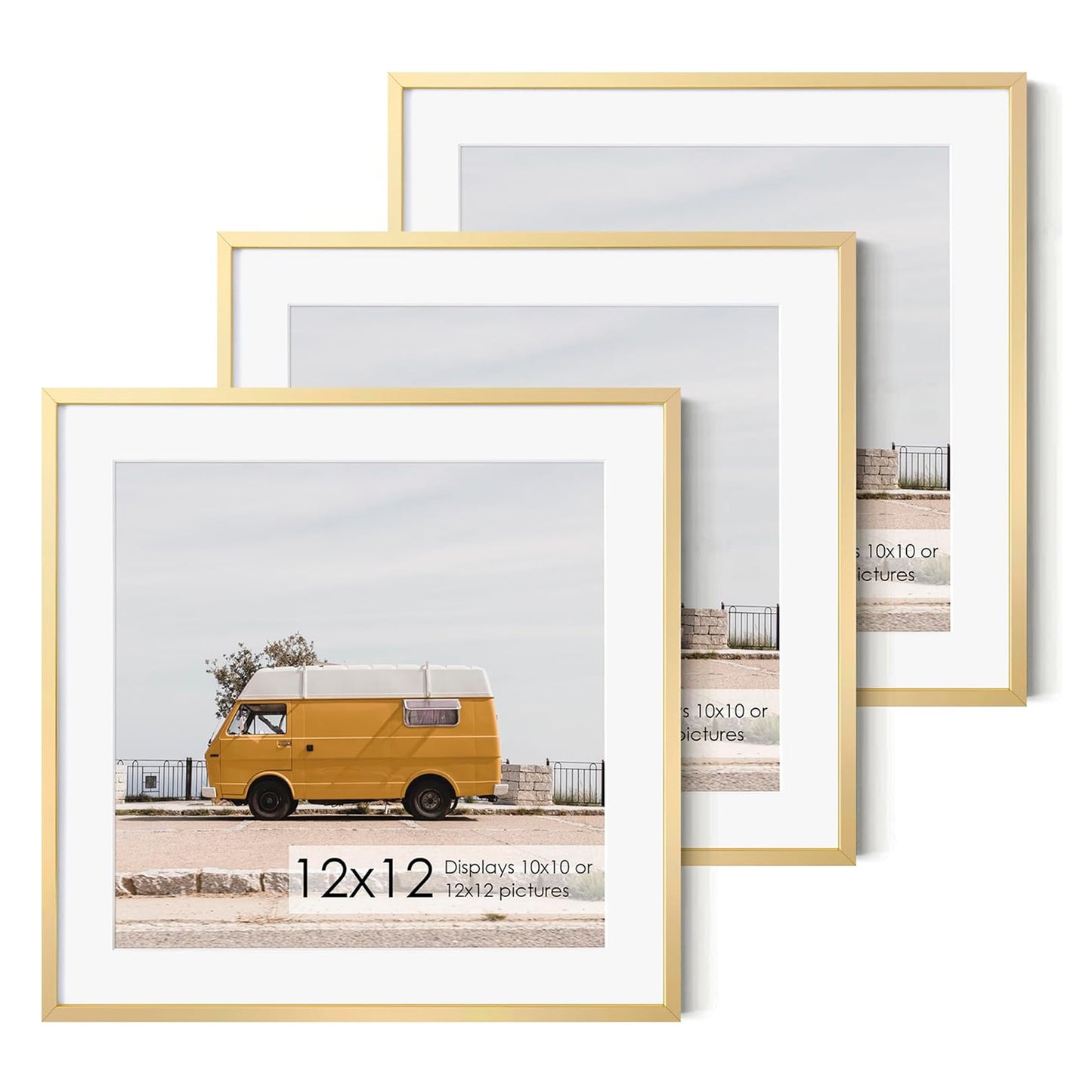 ShelfLoft 16 Sizes Metal Picture Frame Aluminum Photo Frames