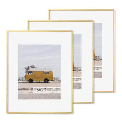 ShelfLoft 16 Sizes Metal Picture Frame Aluminum Photo Frames