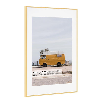 ShelfLoft 16 Sizes Metal Picture Frame Aluminum Photo Frames