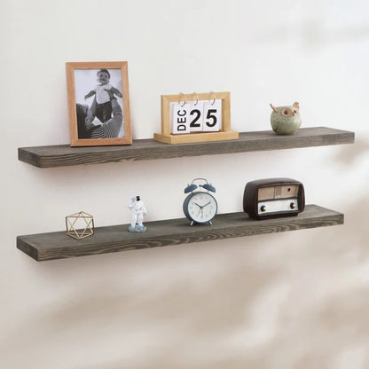 Shelfloft Zahriah 2 Piece Pine Floating Shelf