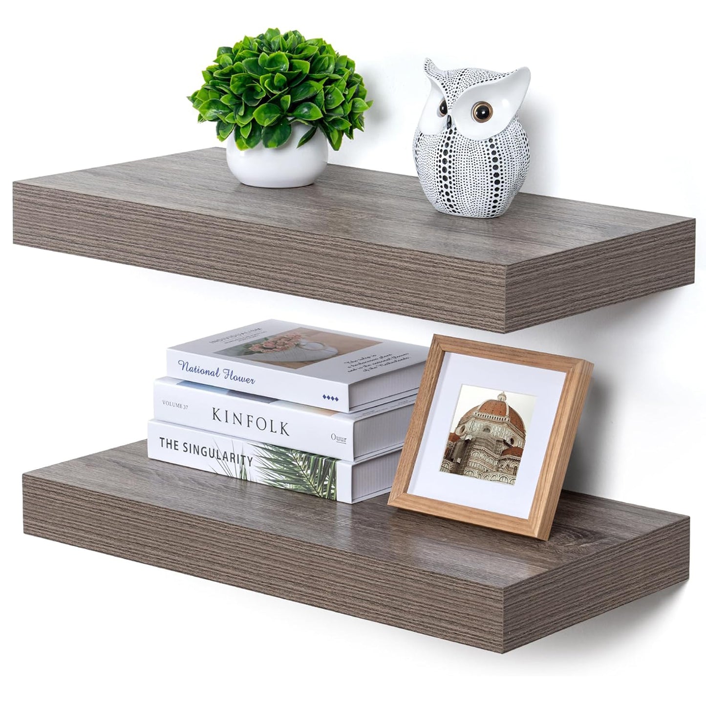 ShelfLoft 24" Wide x 11.6" Deep Floating Shelves for Wall Storage