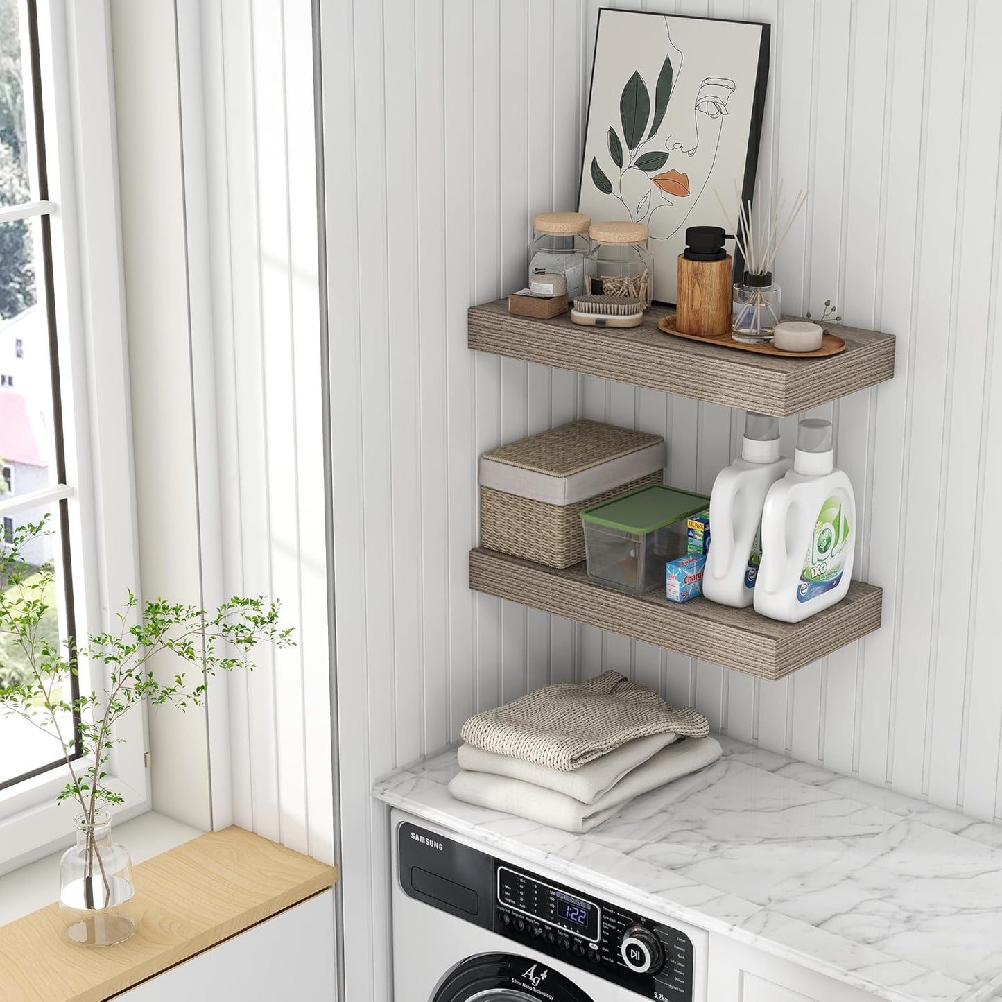 ShelfLoft 11.6 Inch Deep Floating Shelves for Wall Storage