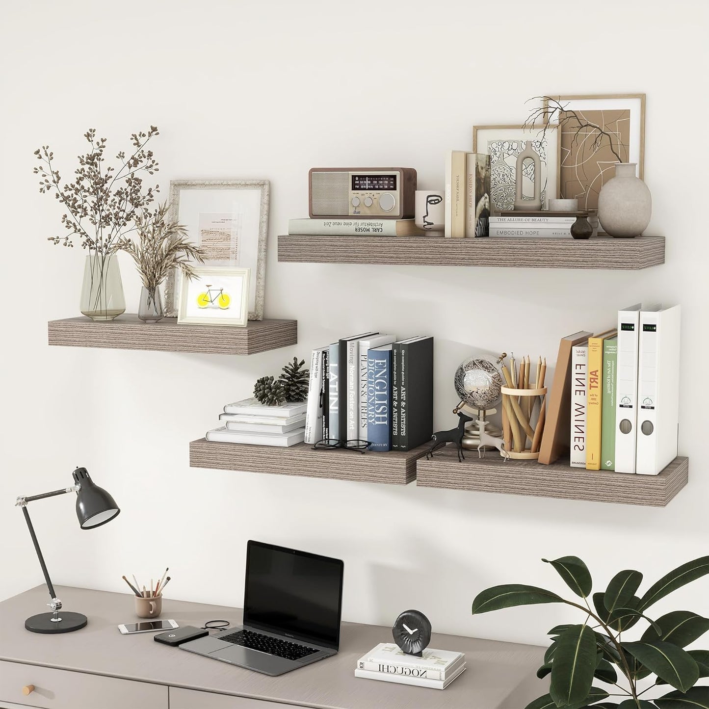 ShelfLoft 11.6 Inch Deep Floating Shelves for Wall Storage