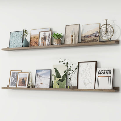 ShelfLoft 4.7 Inch Deep Picture Ledge Shelf Wall Mounted Floating Shelves