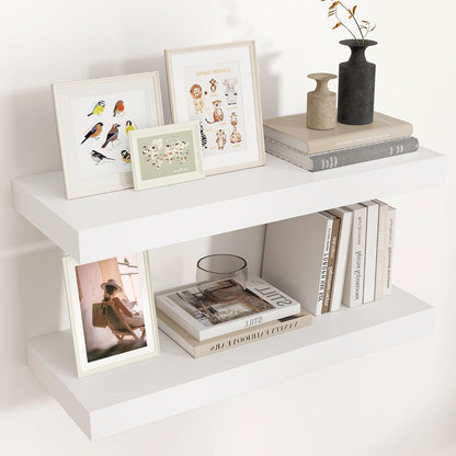 Shelfloft 9.3 Inch Deep Floating Shelves Large Wall Mounted Shelves with Invisible Brackets