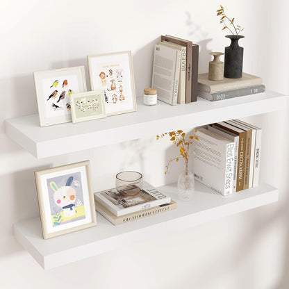 Shelfloft 9.3 Inch Deep Floating Shelves Large Wall Mounted Shelves with Invisible Brackets