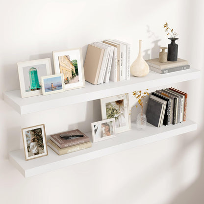 Shelfloft 9.3 Inch Deep Floating Shelves Large Wall Mounted Shelves with Invisible Brackets