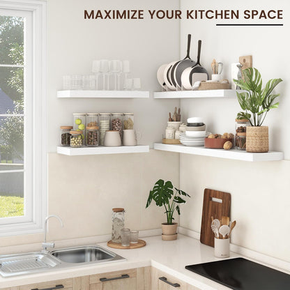 Shelfloft 9.3 Inch Deep Floating Shelves Large Wall Mounted Shelves with Invisible Brackets