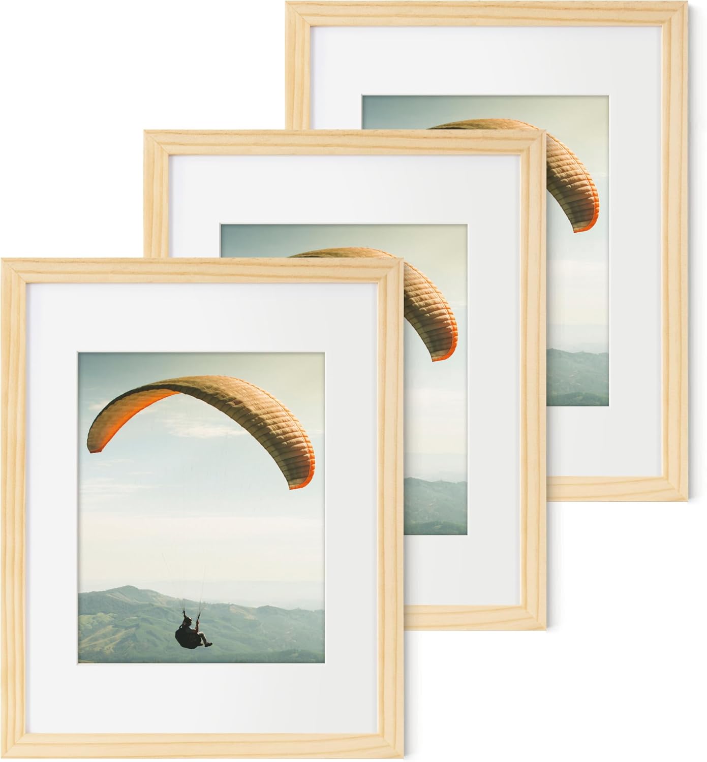 ShelfLoft Nature Solid Wood Photo Frames with Plexiglass