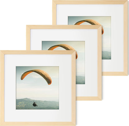 ShelfLoft Nature Solid Wood Photo Frames with Plexiglass