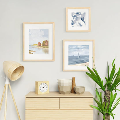 ShelfLoft Nature Solid Wood Photo Frames with Plexiglass