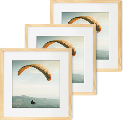 ShelfLoft Nature Solid Wood Photo Frames with Plexiglass