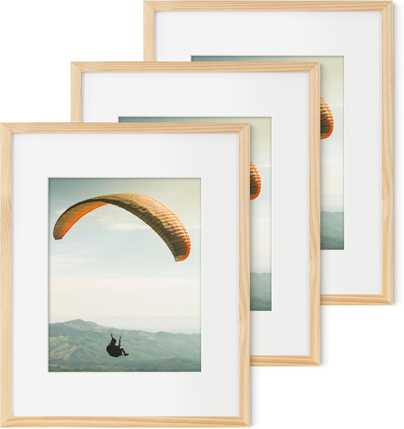 ShelfLoft Nature Solid Wood Photo Frames with Plexiglass