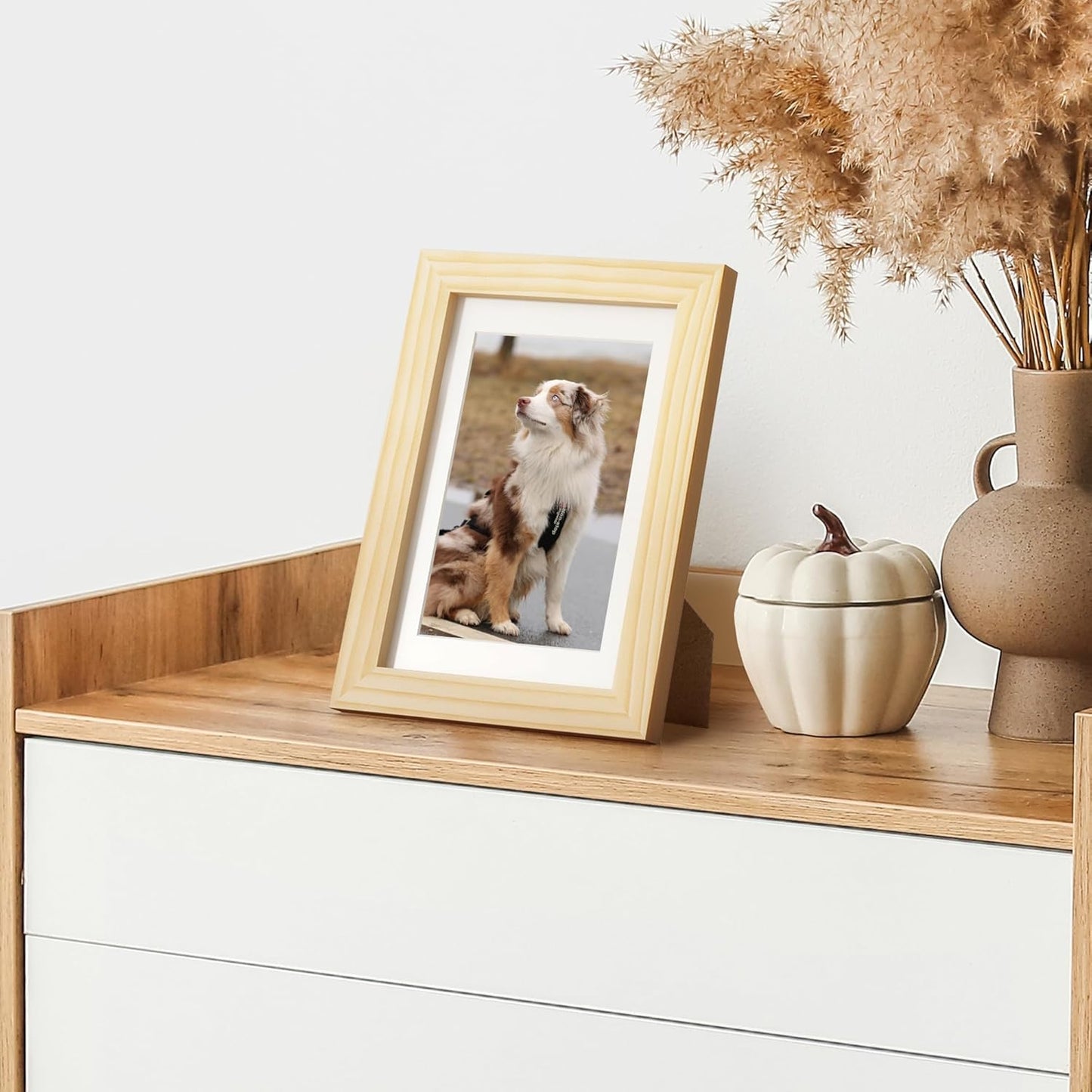 ShelfLoft Nature Solid Wood Photo Frames with Plexiglass