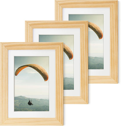 ShelfLoft Nature Solid Wood Photo Frames with Plexiglass