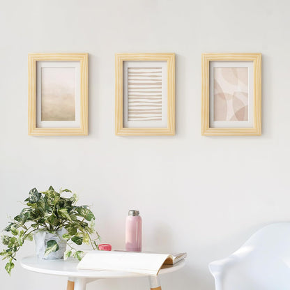 ShelfLoft Nature Solid Wood Photo Frames with Plexiglass